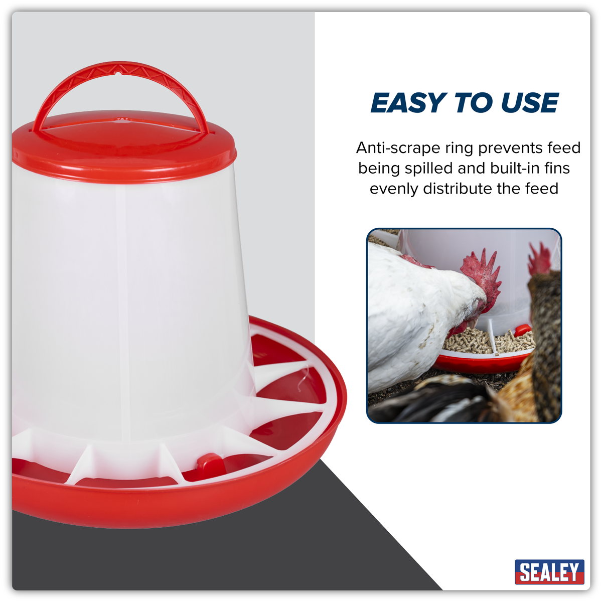 Sealey AFT04 Poultry Feeder 6kg - additional view 8