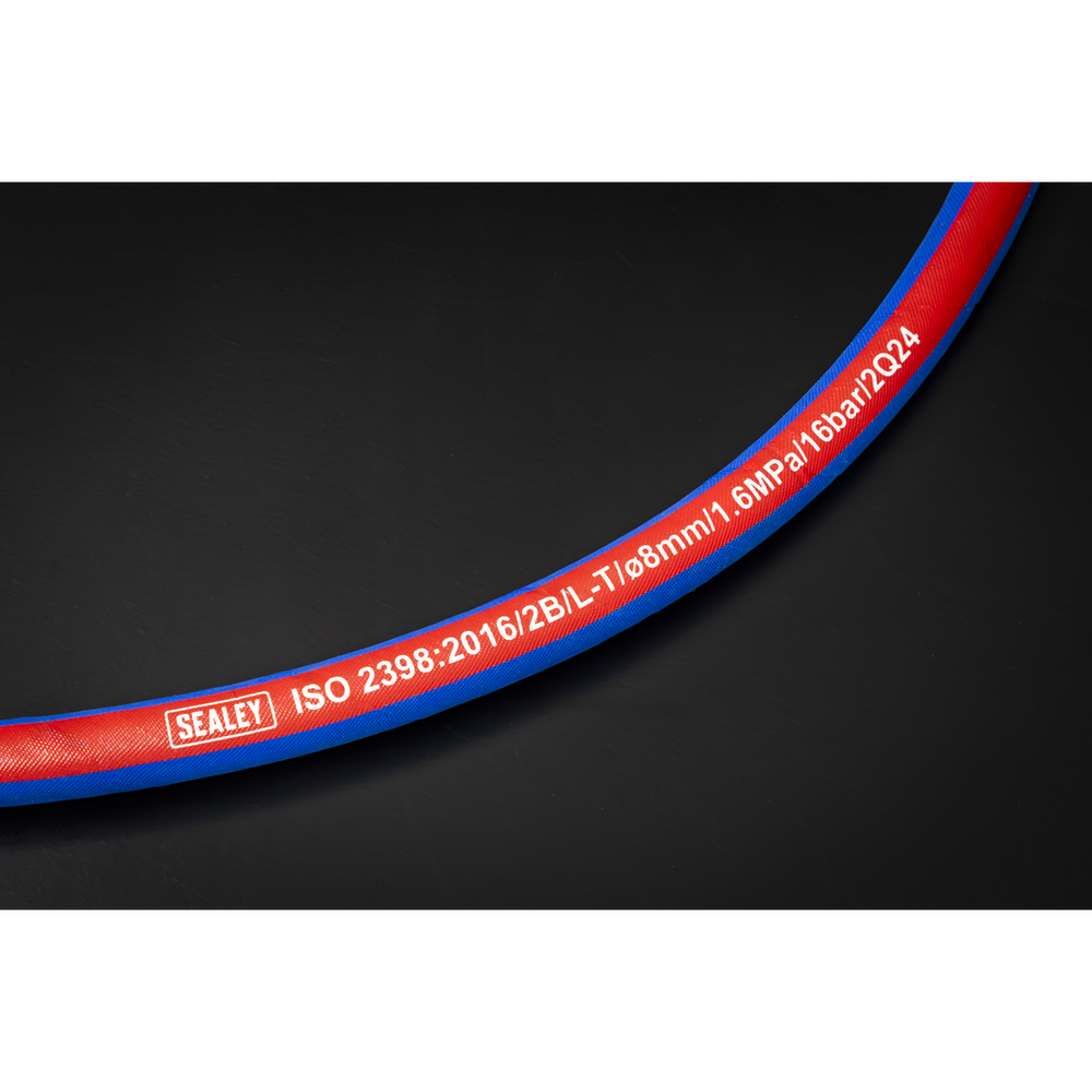 Sealey AH5R Extra-Heavy-Duty Air Hose with 1/4"BSP Unions 5m x 8mm - additional view 4