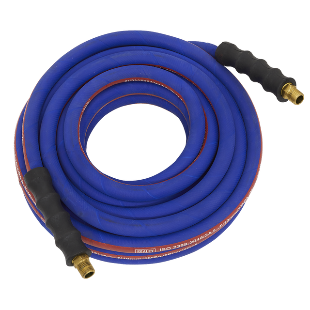 Sealey AH5R Extra-Heavy-Duty Air Hose with 1/4"BSP Unions 5m x 8mm