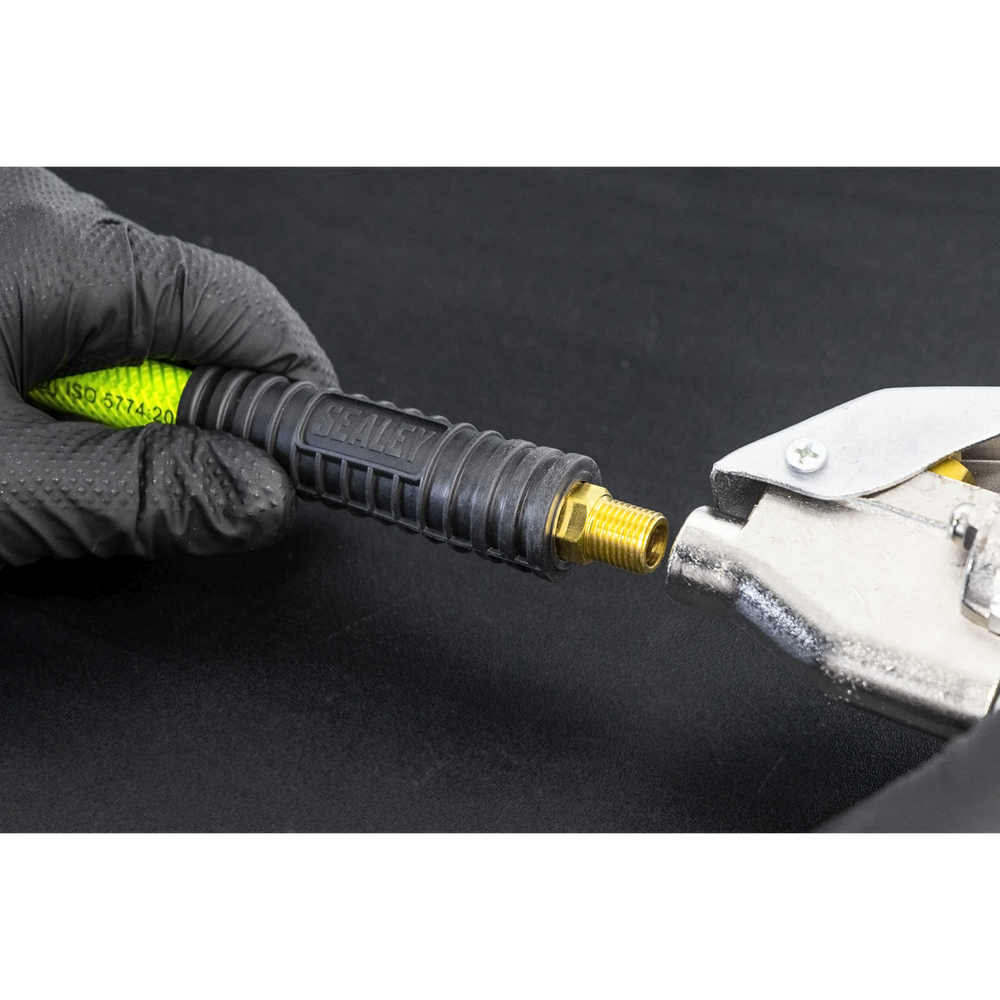 Sealey AHFC10 High-Visibility Air Hose with 1/4"BSP Unions 10m x 8mm - additional view 3
