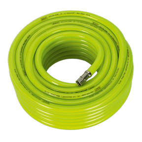 Sealey AHFC2038 High-Visibility Air Hose with 1/4"BSP Unions 20m x 10mm