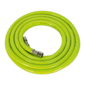 Sealey AHFC5 High-Visibility Air Hose with 1/4"BSP Unions 5m x 8mm