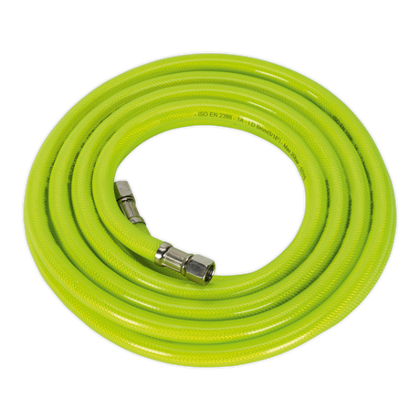 Sealey AHFC5 High-Visibility Air Hose with 1/4"BSP Unions 5m x 8mm