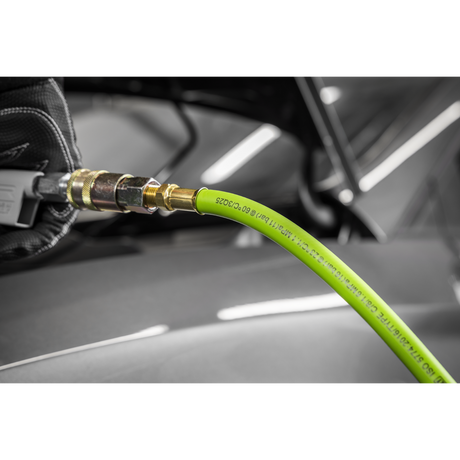 Sealey AHH10 High-Visibility Hybrid Air Hose with 1/4"BSP Unions 10m x 8mm - additional view 2