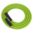 Sealey AHHC10G High-Visibility Hybrid Air Hose with 1/4"BSP Unions 10m x 8mm