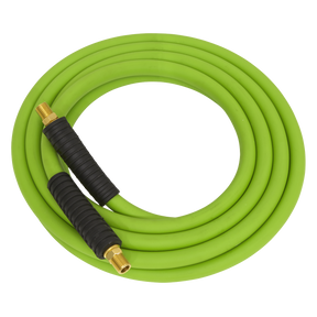 Sealey AHHC10G High-Visibility Hybrid Air Hose with 1/4"BSP Unions 10m x 8mm