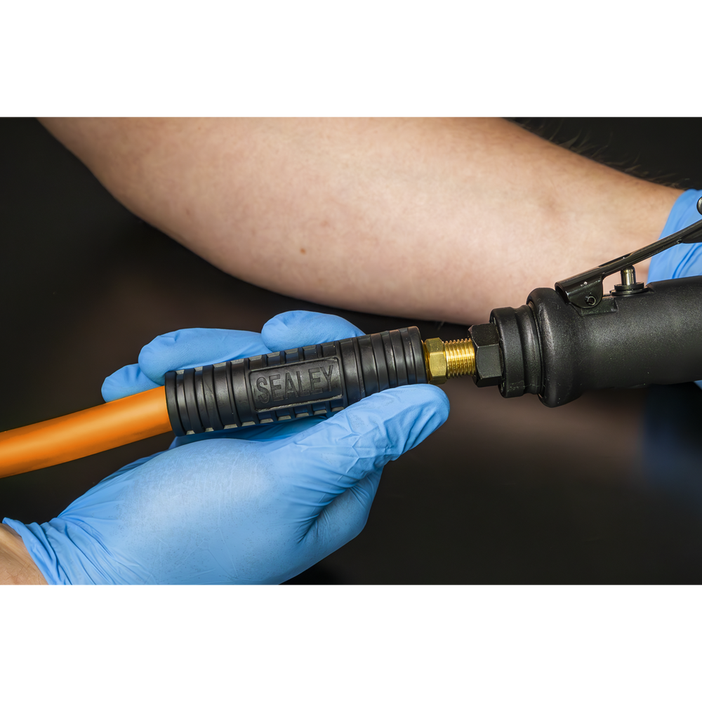 Sealey AHHC15 High-Visibility Hybrid Air Hose with 1/4"BSP Unions 15m x 8mm - additional view 2