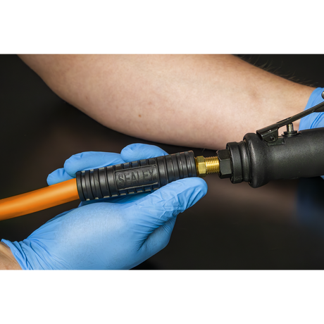 Sealey AHHC15 High-Visibility Hybrid Air Hose with 1/4"BSP Unions 15m x 8mm - additional view 2