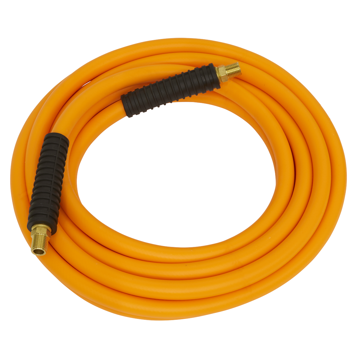 Sealey AHHC5 High-Visibility Hybrid Air Hose with 1/4"BSP Unions 5m x 8mm