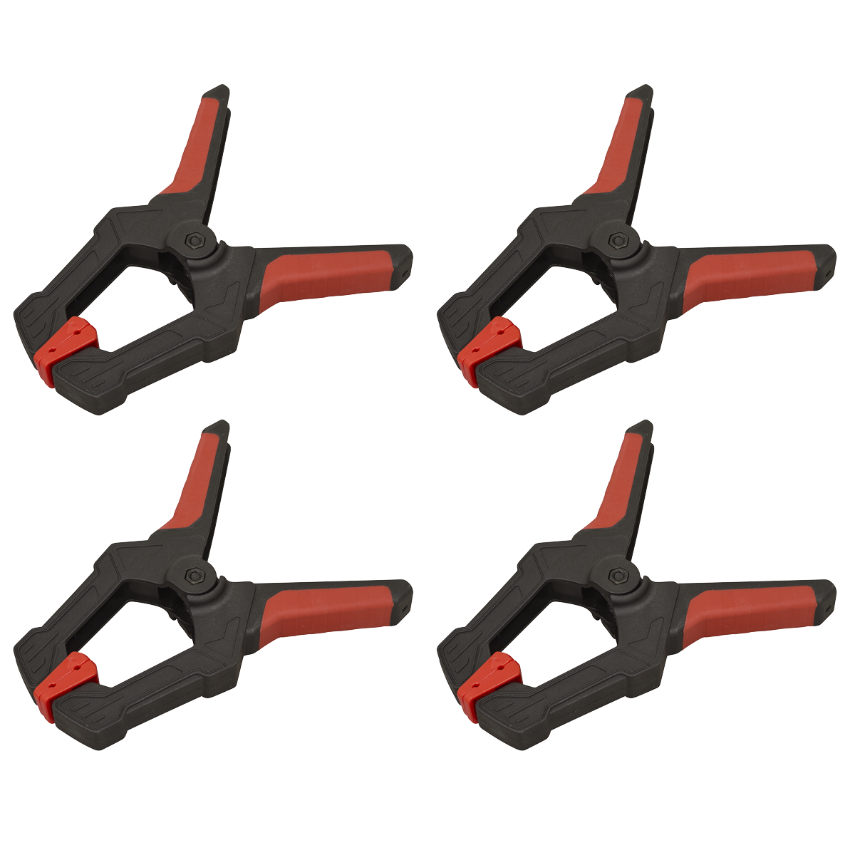 Sealey AK064 Spring Clamp Set 80mm 4pc