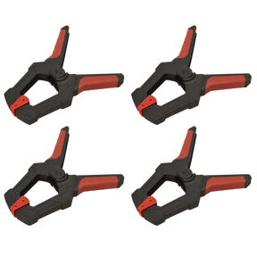 Sealey AK064 Spring Clamp Set 80mm 4pc