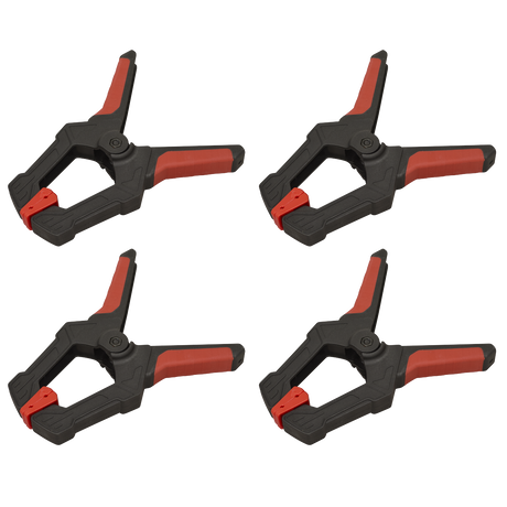 Sealey AK064 Spring Clamp Set 80mm 4pc