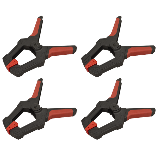Sealey AK064 Spring Clamp Set 80mm 4pc