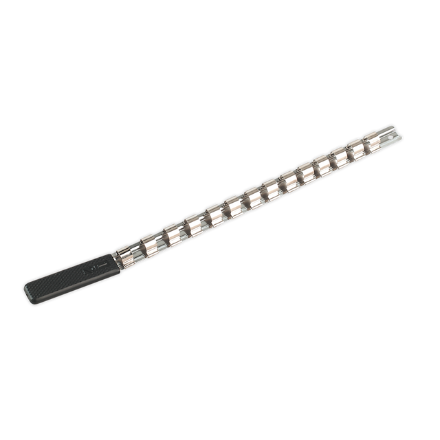 Sealey AK1214 Premier Socket Retaining Rail with 14 Clips 1/2"Sq Drive