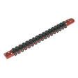 Sealey AK1217 Premier Socket Retaining Rail with 17 Clips 1/2"Sq Drive