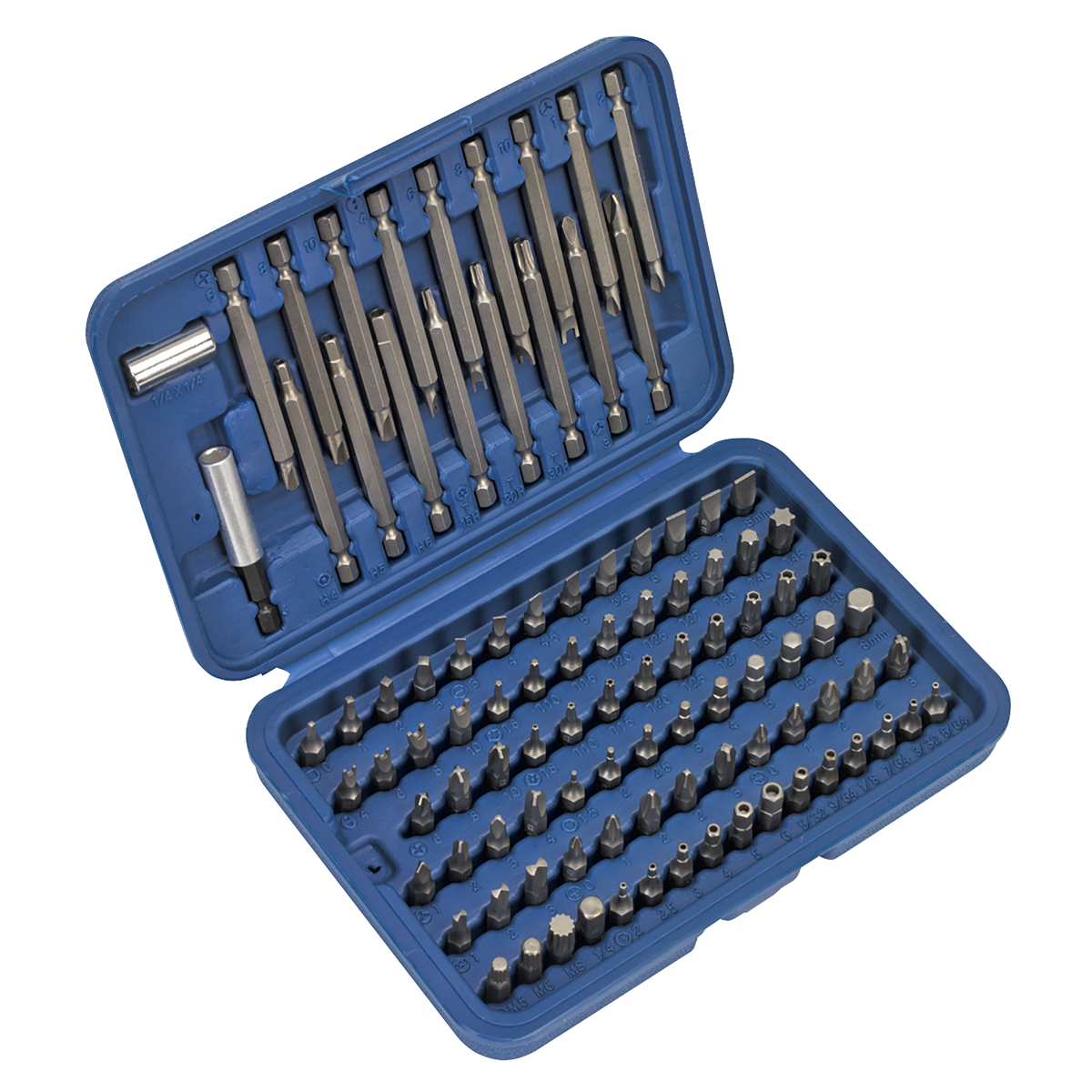 Sealey AK2099 Premier Power Tool/Security Bit Set, Long & Short 99pc