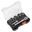 Sealey AK2111 Premier Socket & Colour-Coded Bit Set 1/4"Sq Drive 31pc