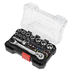 Sealey AK2111 Premier Socket & Colour-Coded Bit Set 1/4"Sq Drive 31pc - additional view 2