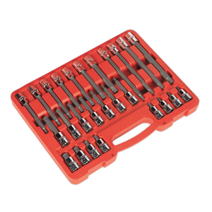 Sealey AK2195 Premier Spline Socket Bit Set 1/2"Sq Drive 26pc - additional view 2