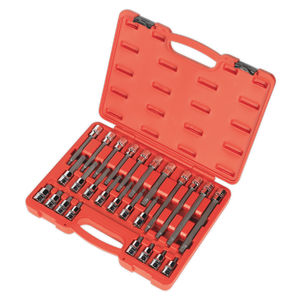 Sealey AK2195 Premier Spline Socket Bit Set 1/2"Sq Drive 26pc - additional view 5