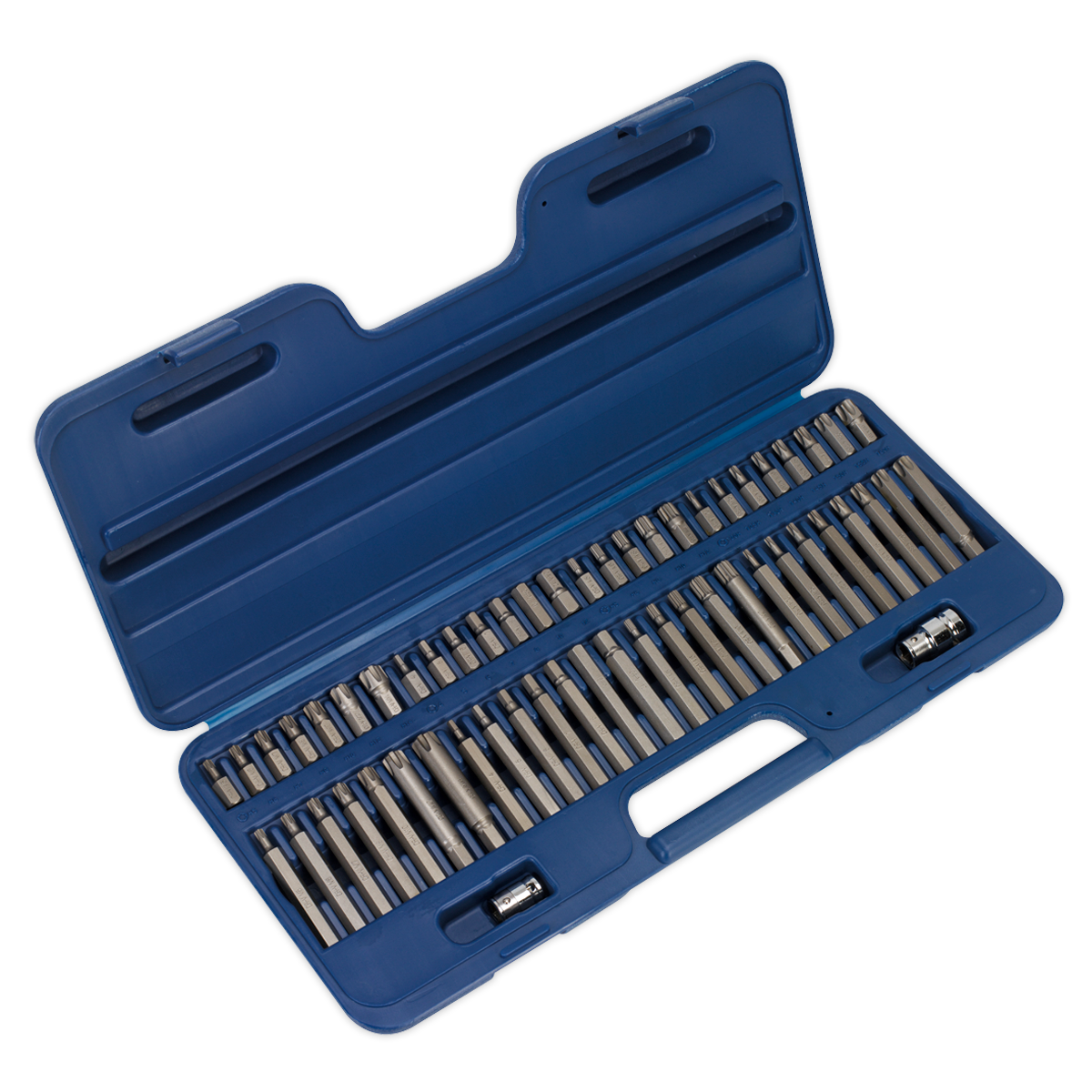 Sealey AK21956 Premier Security TRX-Star*/Hex/Ribe/Spline Bit Set 3/8" & 1/2"Sq Drive 56pc