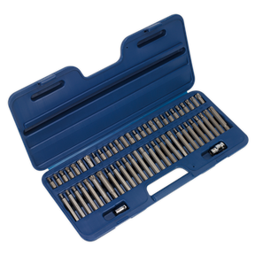 Sealey AK21956 Premier Security TRX-Star*/Hex/Ribe/Spline Bit Set 3/8" & 1/2"Sq Drive 56pc