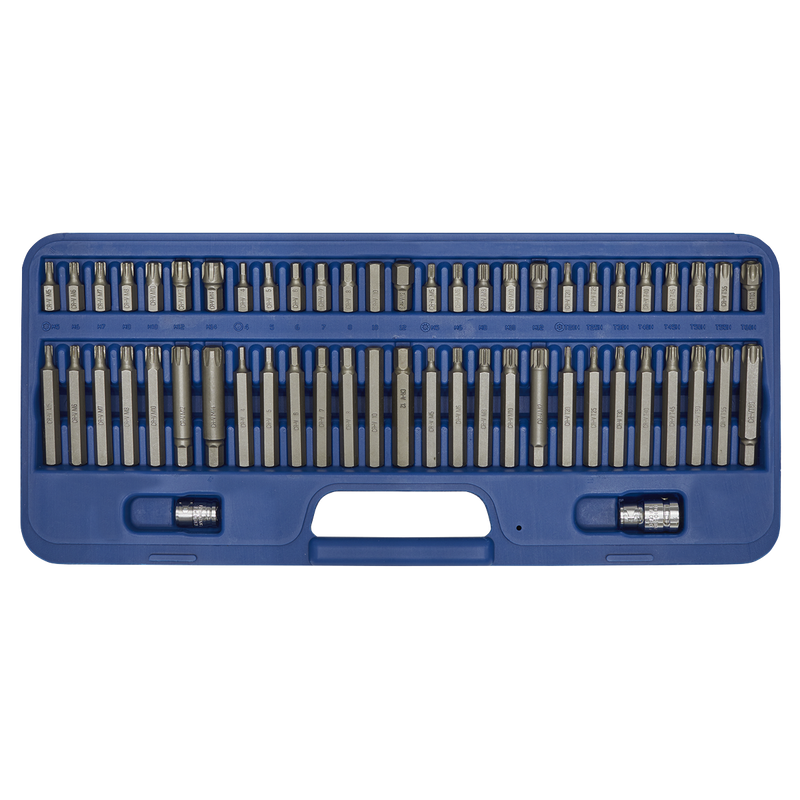 Sealey AK21956 Premier Security TRX-Star*/Hex/Ribe/Spline Bit Set 3/8" & 1/2"Sq Drive 56pc - additional view 2