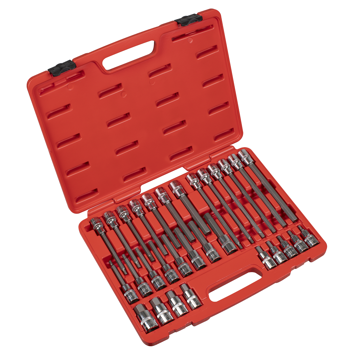 Sealey AK2196 Hex Socket Bit Set 30pc 1/2"Sq Drive