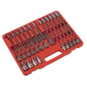 Sealey AK2196 Hex Socket Bit Set 30pc 1/2"Sq Drive - additional view 6