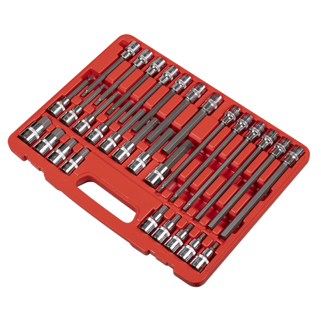 Sealey AK2196 Hex Socket Bit Set 30pc 1/2"Sq Drive - additional view 2