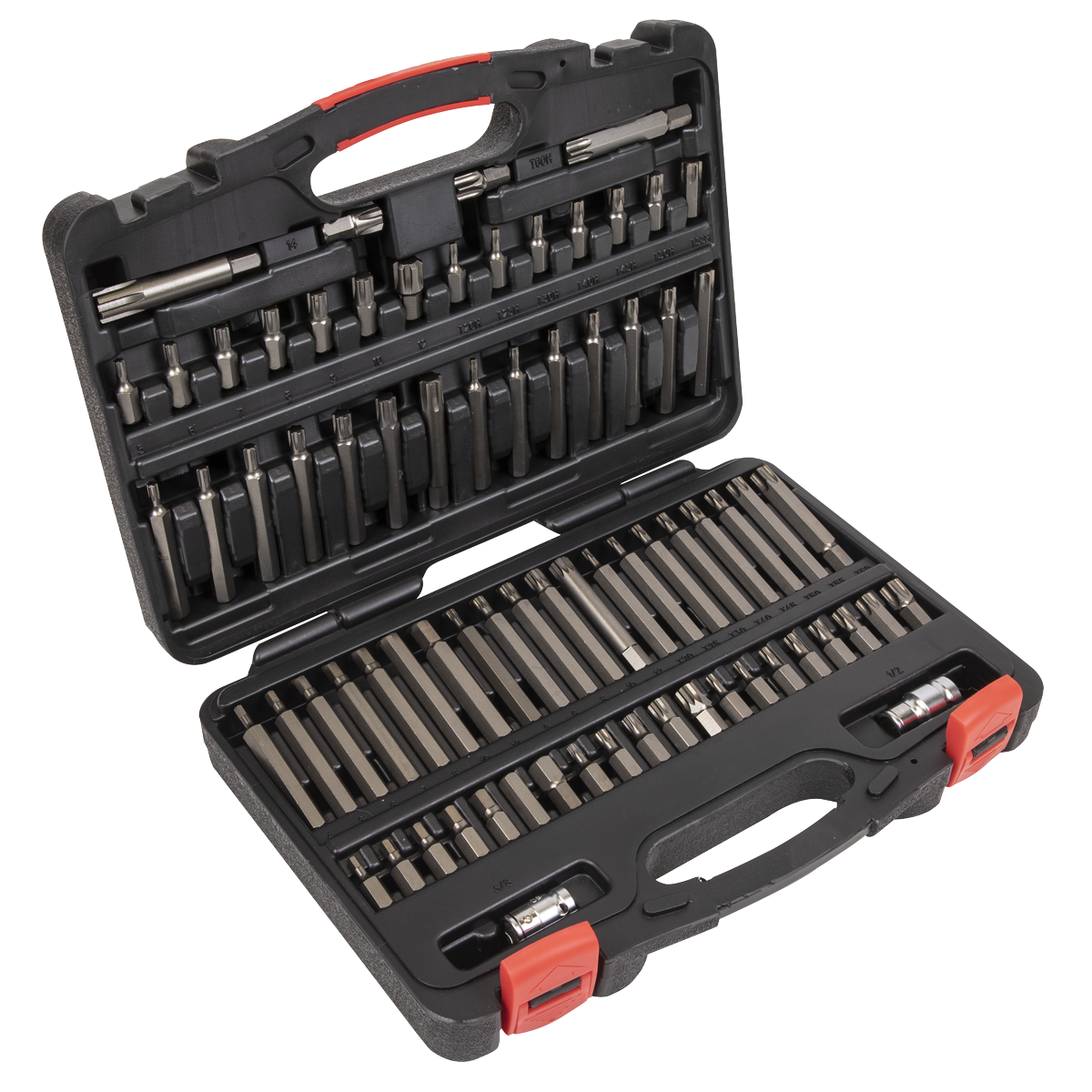Sealey AK21974P Premier TRX-Star*/Security TRX-Star*/Hex/Ribe/Spline Bit Set 3/8" & 1/2"Sq Drive 74pc - additional view 2