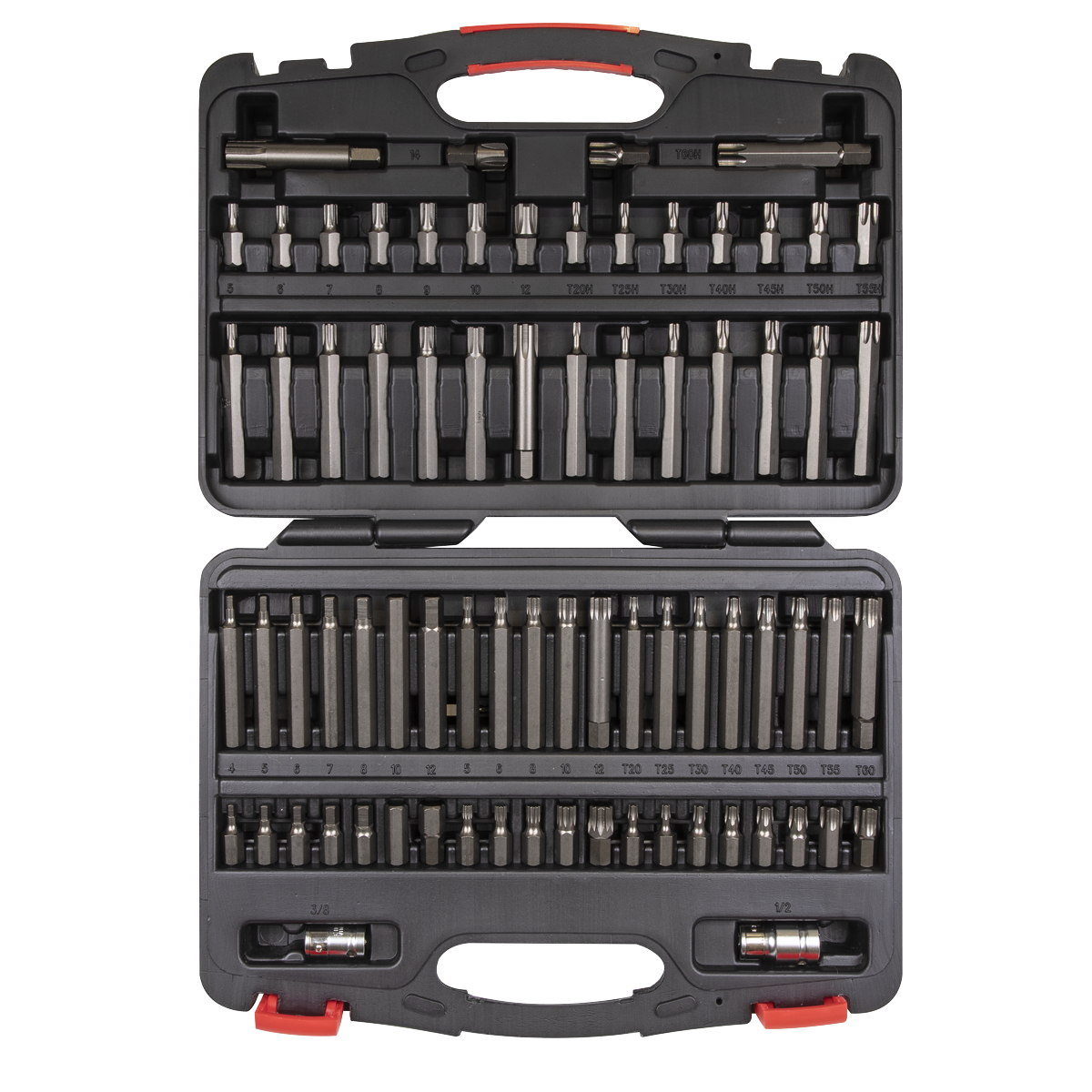 Sealey AK21974P Premier TRX-Star*/Security TRX-Star*/Hex/Ribe/Spline Bit Set 3/8" & 1/2"Sq Drive 74pc - additional view 3