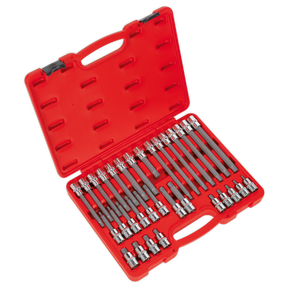 Sealey AK2198 Premier Ribe Socket Bit Set 1/2"Sq Drive 32pc