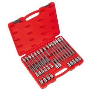 Sealey AK2198 Premier Ribe Socket Bit Set 1/2"Sq Drive 32pc