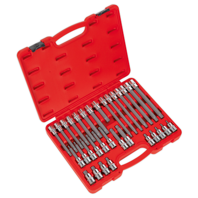 Sealey AK2198 Premier Ribe Socket Bit Set 1/2"Sq Drive 32pc