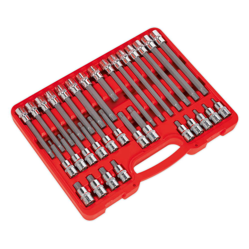 Sealey AK2198 Premier Ribe Socket Bit Set 1/2"Sq Drive 32pc - additional view 5