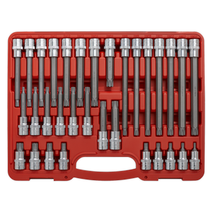 Sealey AK2198 Premier Ribe Socket Bit Set 1/2"Sq Drive 32pc - additional view 3