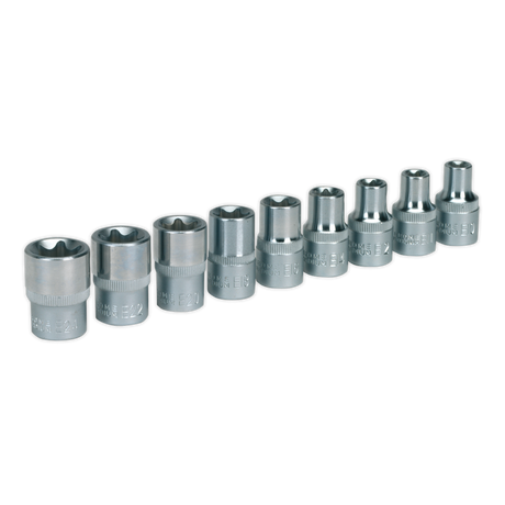 Sealey AK230 Premier TRX-Star* Female Socket Set 1/2"Sq Drive 9pc - additional view 2
