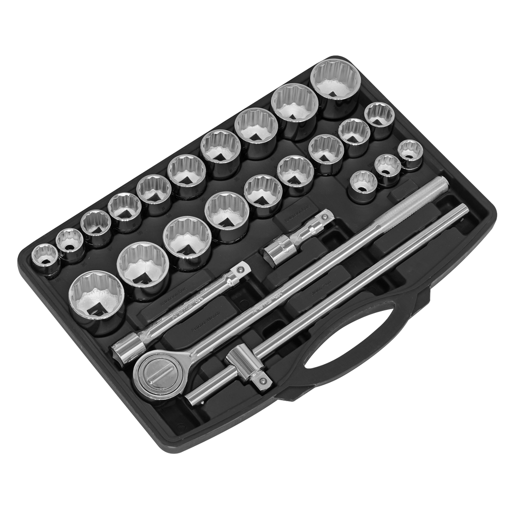 Sealey AK2582 Premier Metric/Imperial Socket Set 3/4"Sq Drive 12-Point 26pc - additional view 4