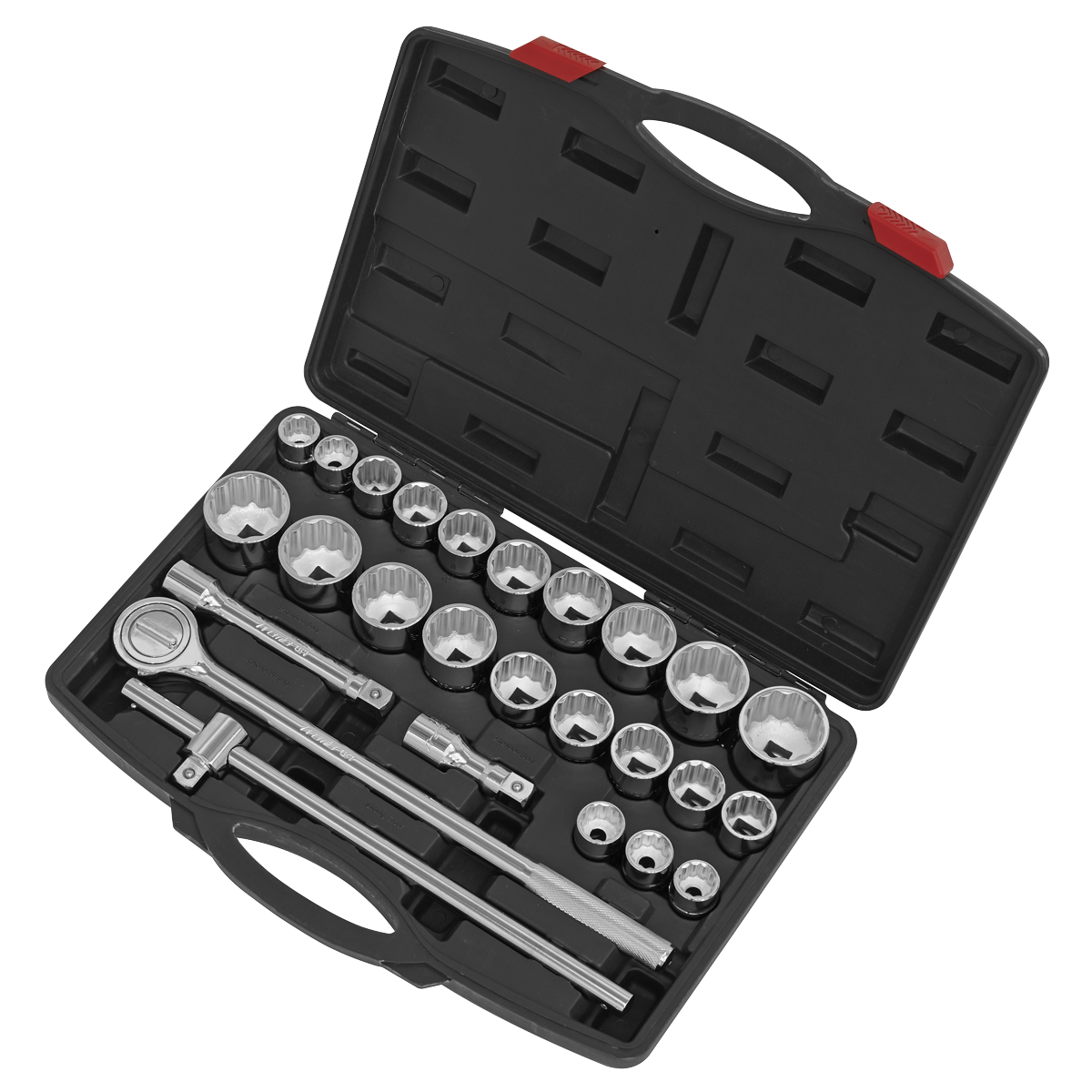 Sealey AK2582 Premier Metric/Imperial Socket Set 3/4"Sq Drive 12-Point 26pc - additional view 2