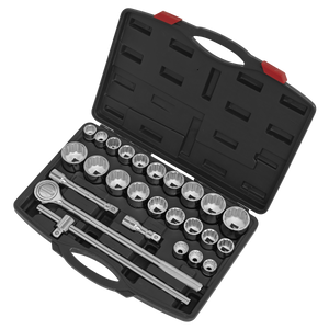 Sealey AK2582 Premier Metric/Imperial Socket Set 3/4"Sq Drive 12-Point 26pc - additional view 2