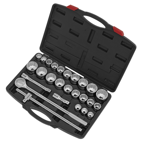 Sealey AK2582 Premier Metric/Imperial Socket Set 3/4"Sq Drive 12-Point 26pc - additional view 2
