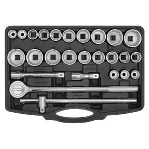 Sealey AK2582 Premier Metric/Imperial Socket Set 3/4"Sq Drive 12-Point 26pc - additional view 3