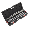 Sealey AK2583 Premier Socket Set 3/4"Sq Drive 12-Point 15pc