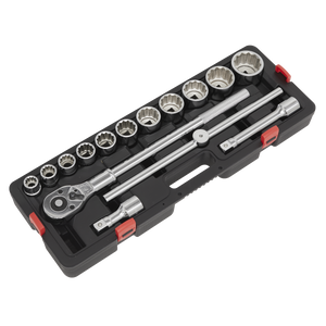 Sealey AK2583 Premier Socket Set 3/4"Sq Drive 12-Point 15pc - additional view 6