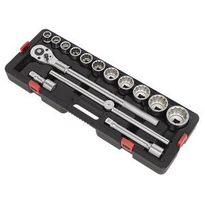 Sealey AK2583 Premier Socket Set 3/4"Sq Drive 12-Point 15pc - additional view 7