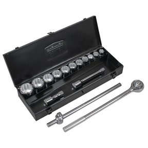 Sealey AK2585 Premier Socket Set 3/4"Sq Drive 12-Point 15pc