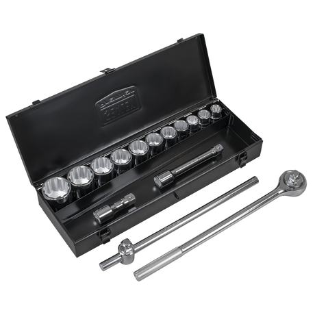 Sealey AK2585 Premier Socket Set 3/4"Sq Drive 12-Point 15pc