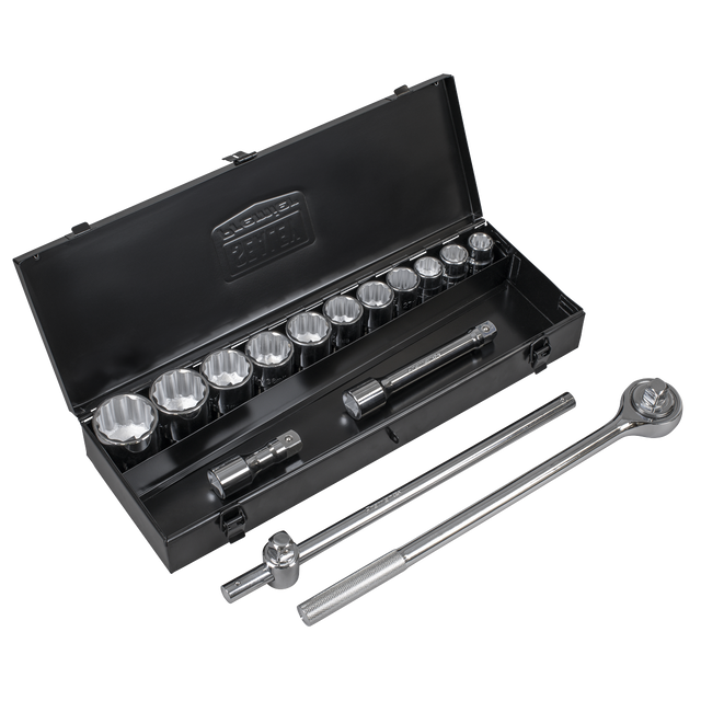 Sealey AK2585 Premier Socket Set 3/4"Sq Drive 12-Point 15pc