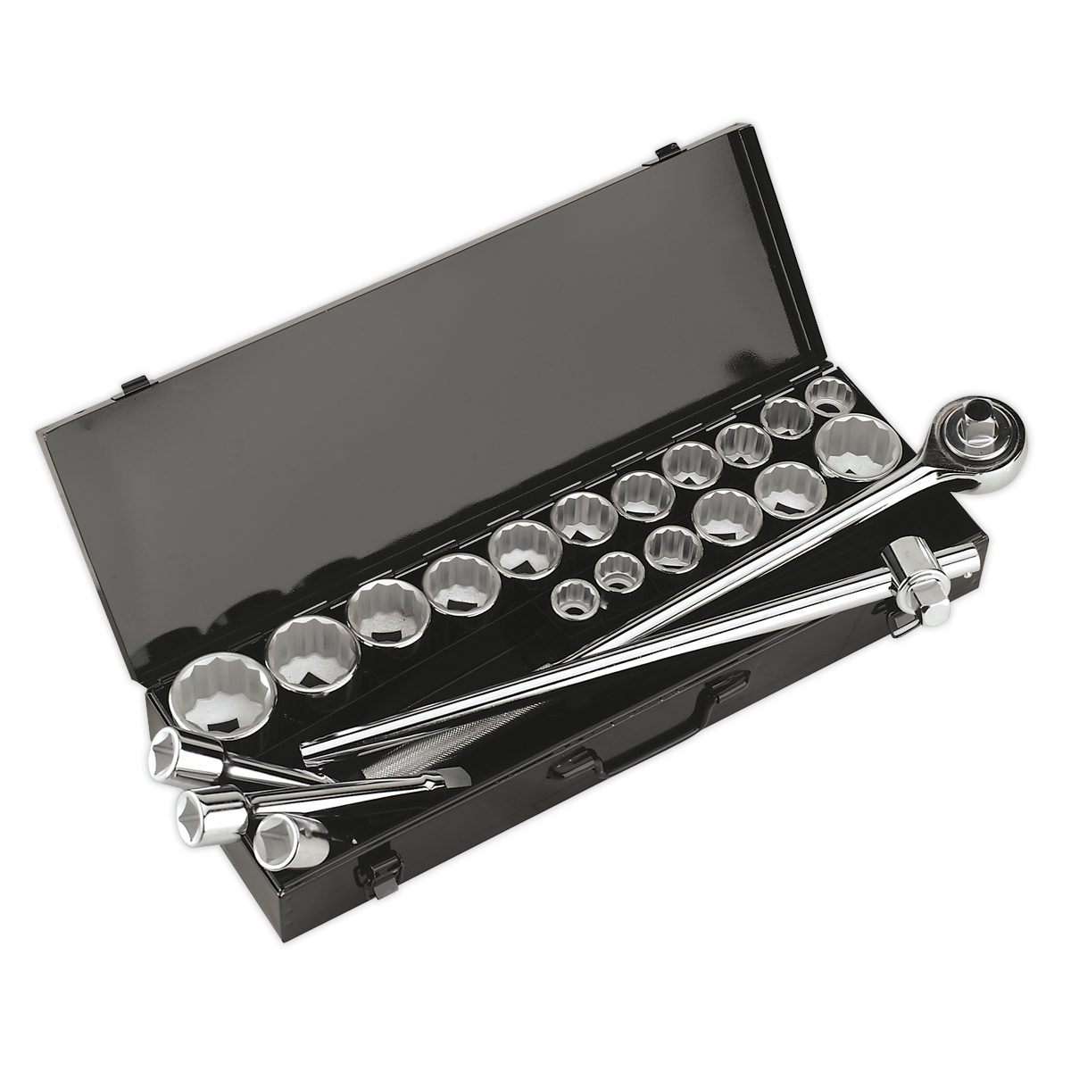 Sealey AK259/CRV Premier Socket Set 3/4"Sq Drive 12-point 22pc